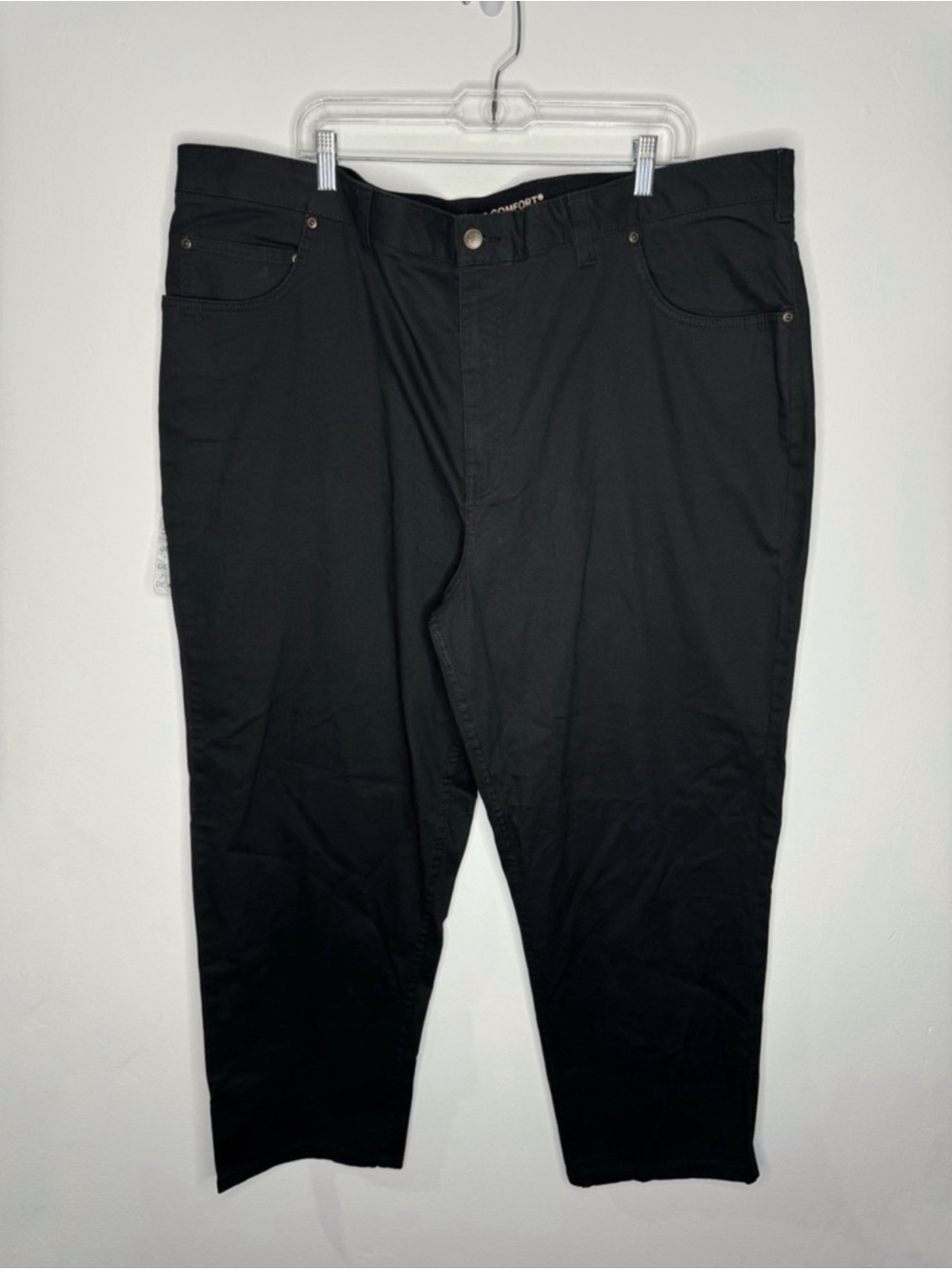 Harbor Bay Continuous Comfort Black Stretch Casual Pants Men 48x30 5-Pocket NWT